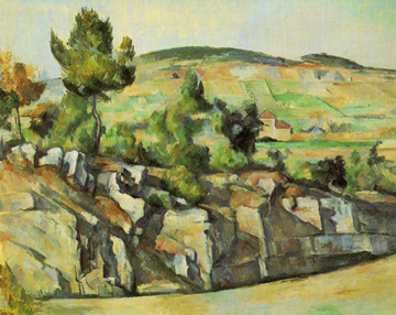 「普羅旺斯的山岩」( Montagnes en Provence)1886-90年 63.5x79.5公分。