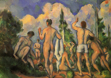 「沐浴圖」(Groupe de baineurs)約 1895年 60x82公分。