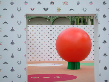 法國藝術家B.Bazile的物體裝置「橘子」 Orange 1991年作品。