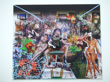 藝術家Stephane Pencreach 「大妓女」多媒體繪畫 2006年作品。