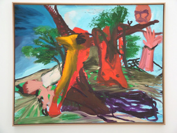藝術家Ronan Barrot 表現性的繪畫「裝飾」 2003 年作品。