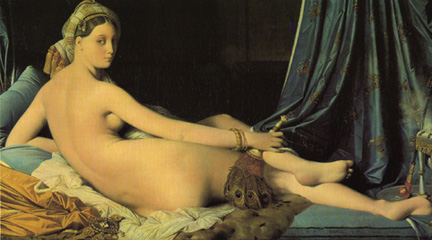 「大浴女」 1814年 91x162公分。