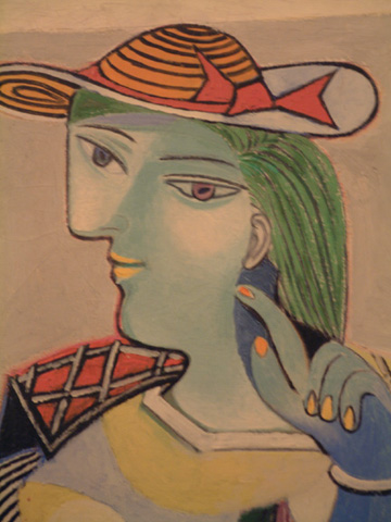 瑪莉 泰雷茲畫像(Portait de Marie - Therese 1937年 100x81公分。
