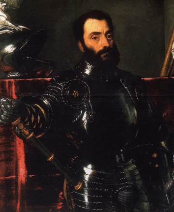 Francesco Maria della Rovere 畫像1536-38年作弗羅倫斯烏非茲美術館典藏。